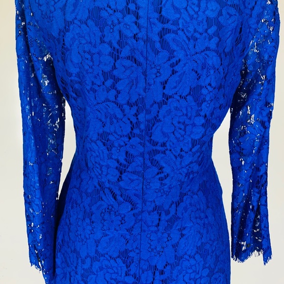 J. Crew blue lace dress size 6 - Picture 7 of 8
